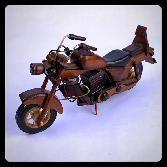 Wooden hand made bike